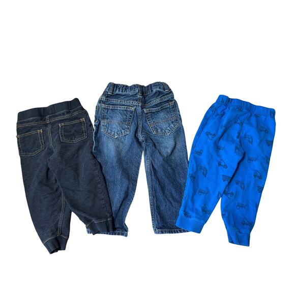 Lot of 3 pairs of 24 mos/2T Toddler/BABY Boys Pants, Carters; Baby B'gosh - Picture 2 of 12